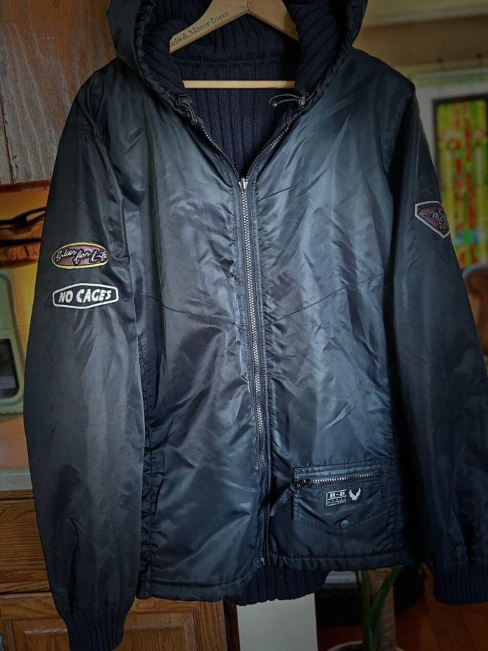 RARE VINTAGE HARLEY DAVIDSON REVERSIBLE BOMBER JACKET - SIZE XXL